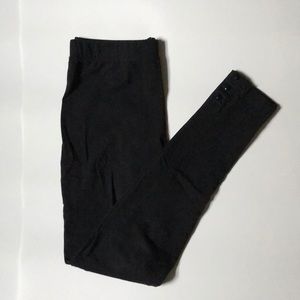 Black Leggings With Snaps Size M
